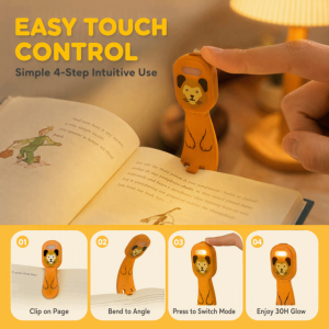 OOG Ultra-Thin Book Clip Reading Light Eye-Protective Card Size Mini Lamp Creative Soft Lighting Bookmark Reading Lamp Reading