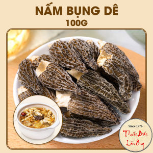 Nấm bụng dê khô 100g thịt dày size to nấm hầm canh nấu lẩu thơm ngon  tốt cho sức khỏe - Lãn Ông