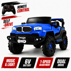 PlayPark Car For Kids Toys For Kids Boy Girl Electric Remote Control Car With Rechargeable Battey Two-Seater Music&Light
