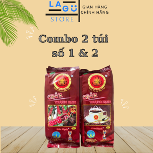 Combo 2 gói cà phê chồn Đức Mạnh Số 1 & 2 thượng hạng loại 1 gói 500g
