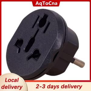 [COD] AqToCna Ship within 24 hours 16A Universal EU Travel Adapter Euro Converter UK US AU To EU AC Power Socket Plug Travel Charger Adapter Converter 250V