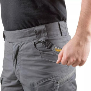 Elastic Waist Tactical Shorts No Belt Needed - Lightweight Cargo Design with Triple Stitched Pockets for Construction Work & Outdoor Training