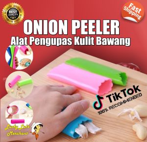 Pengupas Kulit Bawang Alat Kupas Silicon Garlic Onion Peeler Geprek