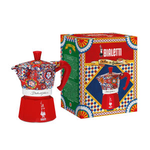 Bialetti x Dolce & Gabbana Moka Express Sicilian Cart Red or Mediterranean Blue Special Edition Moka Pot