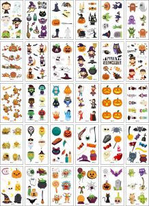Sticker tatoo hình xăm dán Halloween nhiều hình siêu đáng yêu cho bé hóa trang (tấm 10-13 hình)