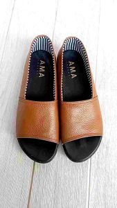Sepatu wanita hak datar BAHAN KULIT SAPI ASLI BUKAN IMITASI SINTETIS