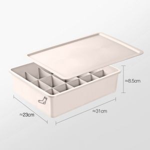 Mainland Underwear Storage Box Kotak Penyimpanan Pakaian Dalam Kaos Kaki Organizer Lemari Serbaguna Storage Box Sekat HSB181