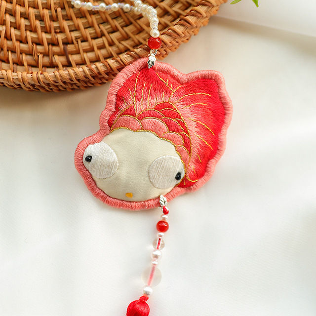 Ping An Fu Embroidery Diy Sachet Cross Stitch Tassel Pendant Peace