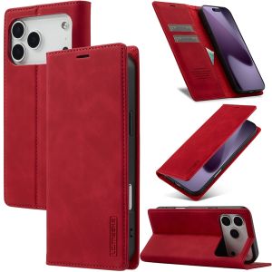 For iPhone 17 16 15 14 13 12 11 Pro Max iPhone 16 15 14 7 8 Plus SE 2022 Phone Case Strong Magnetic Leather Wallet Card Slot Couples Flip Cover Casing