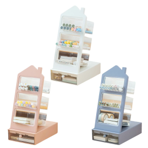 Pen Holder Shelf Pencil Container for Home & Office Decorative Makeup Brush Holder Desktop Decorations Desk Organizers