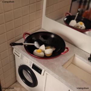 [COD] xiangshun 1:12 Dollhouse Simulation Egg Spatula Frying Pan Set Dollhouse Miniature Kitchen Cookware Accessories Dolls House Food Toys