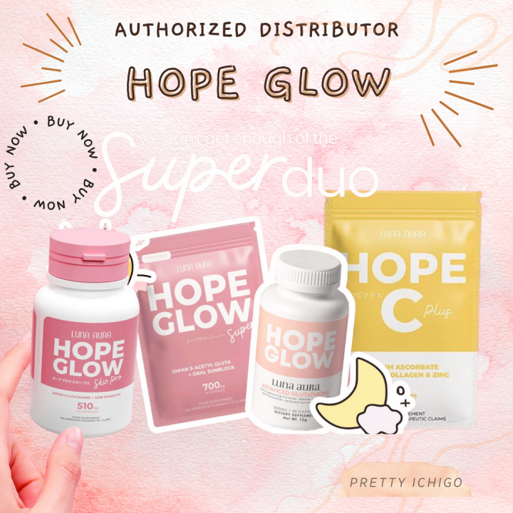 Hope Glow Classic Biggie Mini C Plus Skin Pro Glutathione Capsules By Luna Aura Lazada PH