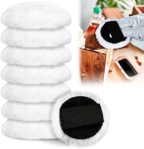 Daisyinner 4 Pcs Lambswool Applicator 4 in Wood Stain Applicator Pads