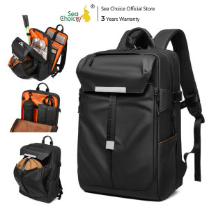 SEA CHOICE Ransel Tas Sport & Travel – Muat Raket Bola & Laptop Ringan Tahan Air Kapasitas Besar