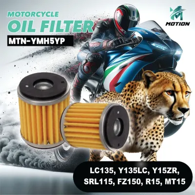 MOTION MOTORCYCLE OIL FILTER Penapis Minyak Yamaha LC135 V1-V8 FZ150 Y15ZR FZ150I Lagenda 115 SRL115 FI Xmax250 R15 MT15