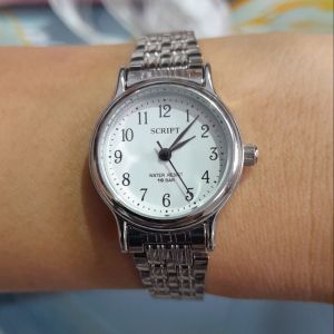 Đồng hồ nữ SCRIPT size: 24 mm sang trọng second hand si nhật- đ&atilde qua sử dụng