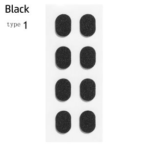 LINSBAYWU 4 Pairs 1.5mm Soft Foam Skin Color/Black Glasses Holder EVA Nose Pads Non-slip Self-adhesive Eyeglasses Nosepads