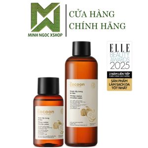 Nước tẩy trang bí đao Cocoon tẩy sạch makeup & giảm dầu 140ML - 500ML