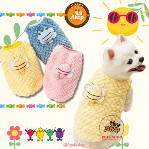 áo lông- áo ấm - áo thu đông thêu chú ong dành cho chó mèo- T3 PETS SHOP