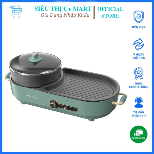 BẾP LẨU NƯỚNG 2IN1 BEAR RỜI KHAY MẪU MỚI C15L1. Tiện lời vệ sinh tháo ...