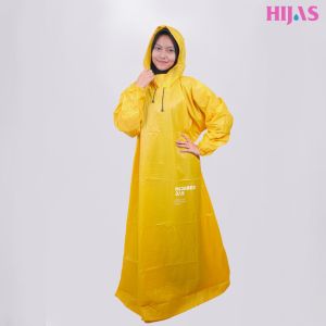 HIJAS Mantel Jas Hujan Langsungan Tanpa Resleting
