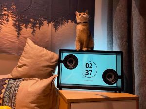 Loa MorrorArt màn hình trong suốt bluetooth hiển thị lời bài hát chính hãng