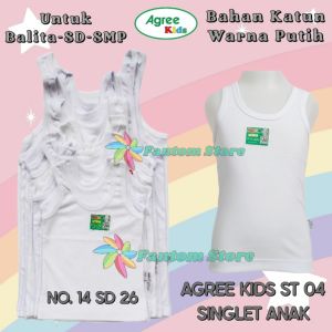 AGREE ST 04 - KAOS DALAM KAOS SINGLET ANAK DAN REMAJA COWOK LAKI LAKI