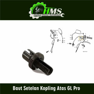 Baut Setelan Kopling Atas GL Pro - Mur Mor Baud Stelan Kopleng Clutch Atas Honda Mega Pro Megapro