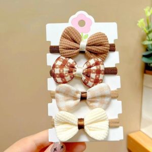 Set Ikat Rambut Bunga Pita Isi 4 Kunciran Anak Korea Hiasan Kepala Fashion Aksesoris