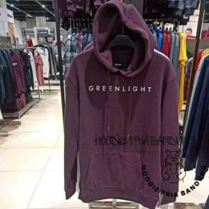Sweater Hodie Pria Distro Flece Tebal Sweter Hoodie Greenlight cowok kekinian  oversize estetik