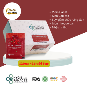 Trà hòa tan Cà gai leo Hygie - Hỗ trợ thải độc GAN các vấn đề suy giảm chức năng GAN men Gan tăng