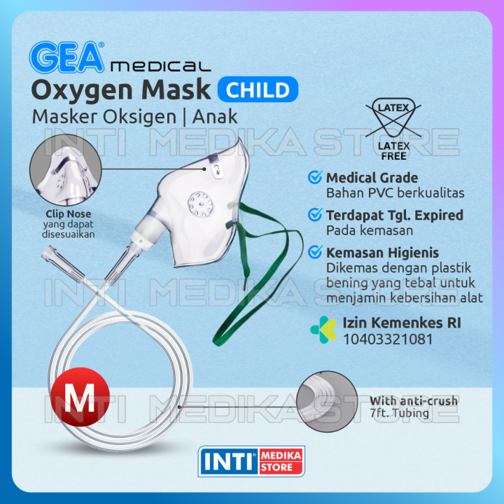 GEA - Oxygen Mask Child / Masker Oksigen Anak