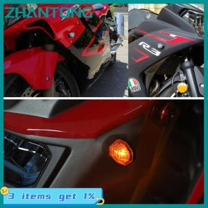 2x Universal Motorcycle 1LED Amber Turn Bike Signal Indicators Blinker Lights