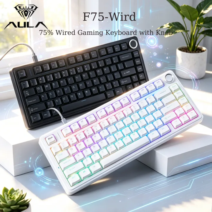 AULA F75 Bàn Phím Cơ Gaming Có Dây Layout 75% Gasket Mount Hotswap RGB Dùng Cho Văn Phòng Chơi Game | BigBuy360 - bigbuy360.vn AULA F75 Bàn Phím Cơ Gaming Có Dây Layout 75% Gasket Mount Hotswap RGB Dùng Cho Văn Phòng Chơi Game | BigBuy360 - bigbuy360.vn