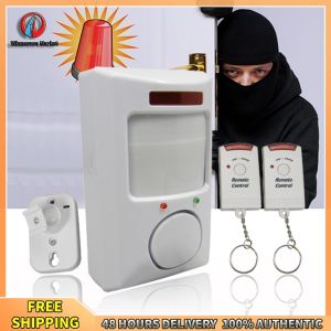 Winnereco Wireless Infrared Security Alarm System with 106dB Sound for Home Door and Motion Detection