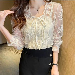 2888 EDMONDA LACE TOP + TANKTOP – BAJU BRUKAT LENGAN PANJANG – BAJU RENDA KOREASTYLE – BAJU CUTE –BLUS IMPORT – BLUS PREMIUM – PREMIUM QUALITY – KEKINIAN – BAJU KOREA-- BRANDED FASHION – FASHION IMPORT