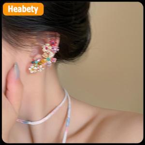 【2-3 days delivery】 Romantic Colorful Zircon Flower Earrings For Women Girls Fashion Sweet Waterdrop Flower Earrings Exquisite Party Jewelry Gifts