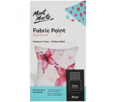 MÀU VẼ VẢI MONT MARTE BỘ 8/12/20/24/36 MÀU X 20ML (FABRIC PAINT SIGNATURE)