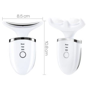 LED 3 Colors Photon Therapy Neck Beauty Massager Anti Wrinkle Remove Lifting Massager Skin Tighten Reduce Double USB