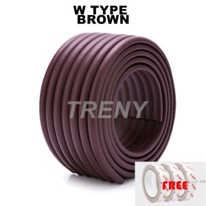 TRENY 2M L Type/W type Baby Safety Table Edge Corner Cushion Guard Strip Softener Bumper Protector/Tali Anti Langgar Isi Rumah