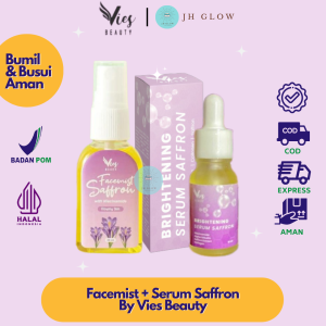 Paket Glowing Serum Saffron By Vies Beauty Serum Wajah Glowing Bpom