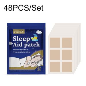 【Local delivery】 48pcs Adult Sleep Aid Patches Hypnotic Artifact Adult Sleep Soothing Sticker for Office Bedroom Home Good Sleep