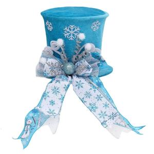 ประดับต้นคริสต์มาสด้วยโบว์ขนาดใหญ่ประดับหมวกต้นคริสต์มาสสำหรับการเฉลิมฉลองเทศกาลใช้ในในร่มและกลางแจ้ง