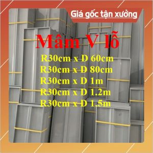 Mâm Kệ sắt V lỗ Rộng 30cm x ( Dài 60cm_80cm_1m_ 1.2m_ 1.5m)