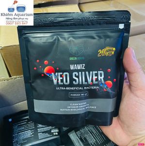 Vi Sinh VEO SILVER cá cảnh 180g xử lý mùi hôi không gây màu giúp nước trong khử khí độc Clo nước máy