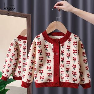 kyiibaby Vintage elegance and modern style jacquard childrens sweater shirt kybb193
