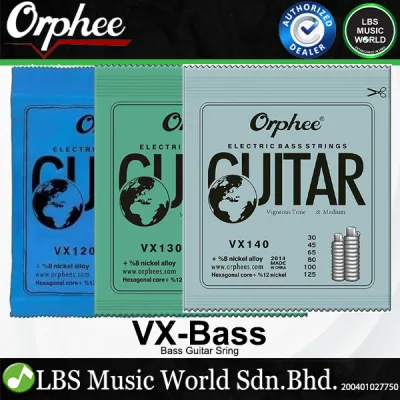 Orphee VX Bass Guitar String Austenite Alloy Conventional - 4/5/6 Strings (VX120 VX130 VX140)