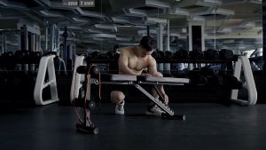 【Local Stock】Foldable Workout Dumbbell Bench Home Gym Bench AdjustableStrength Training Full Body Workout Incline Gym Abs Training Best Selling