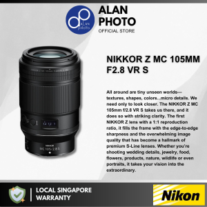 Nikon NIKKOR Z MC 105mm F2.8 VR S Macro Lens | Nikon Singapore Warranty