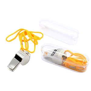 Whistle Basketball Referee Metal Referee Extra Loud Whistle Outdoor High-Pitched Training Survival Stainless Steel